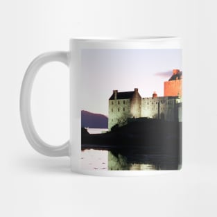 Eilean Donan Castle  at night , the Highlands ,  Scotland Mug